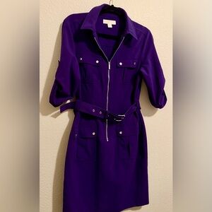 Michael Kors Deep Purple Zippered Jacket